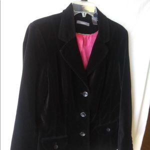 Liz Claiborne black velvet jacket